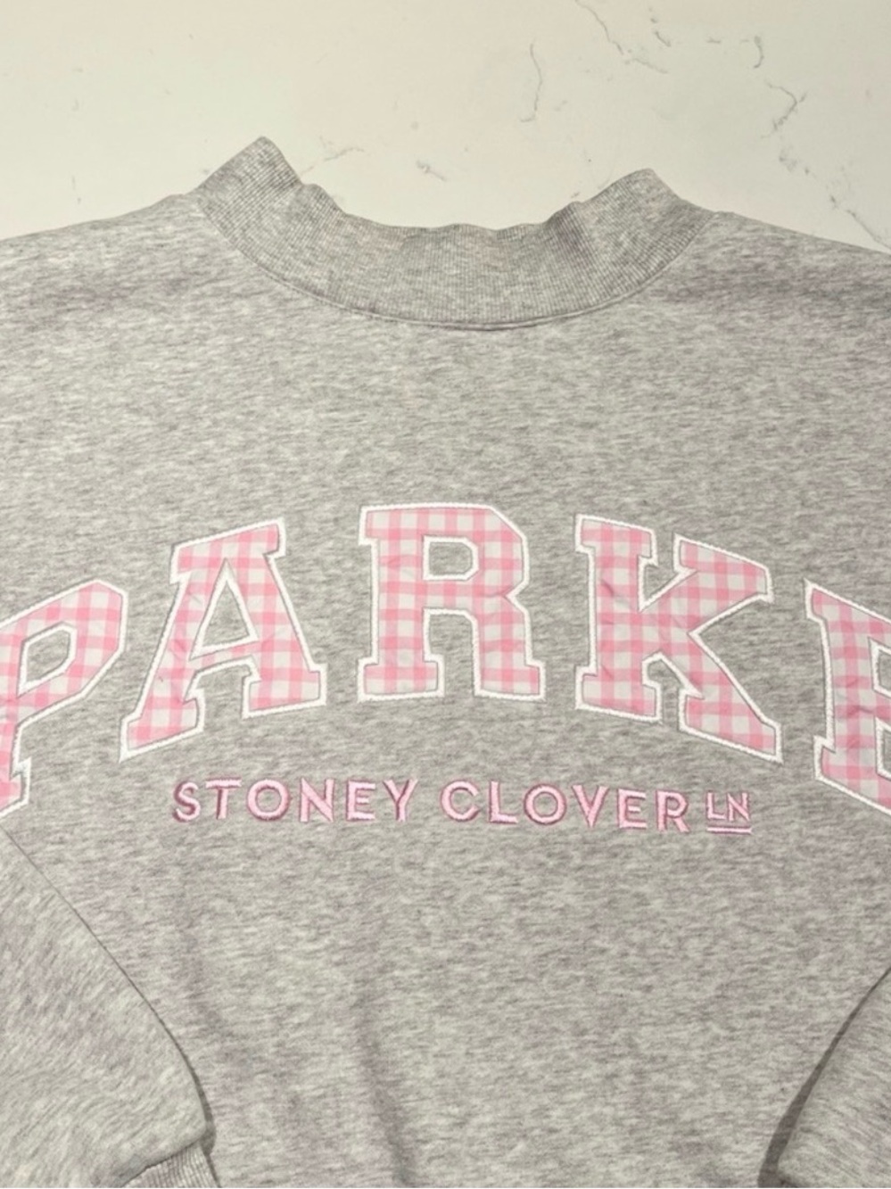 Parke stoney clover mockneck